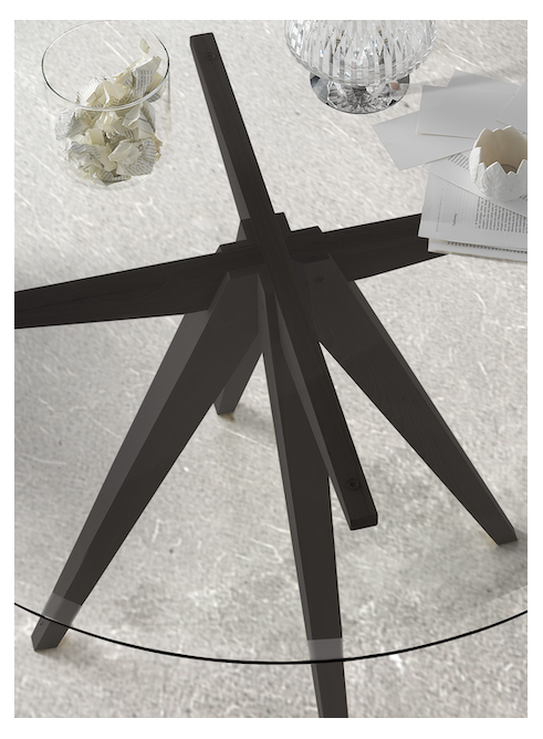 Mesa de comedor redonda AUGUST A GLASS - Muebles Nacher