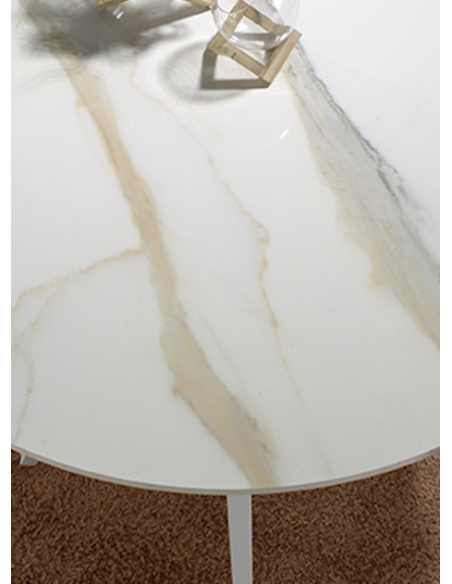 Mesa de comedor redonda AUGUST A KERAMIC - Muebles Nacher