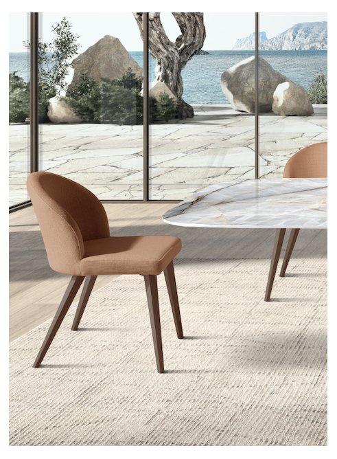 Silla EDA B tapizada, colores y acabados | Mobles Nacher