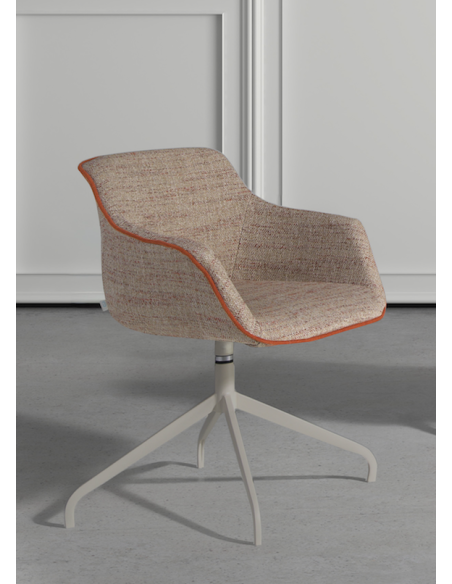 Silla tapizada JAX D con patas de metal - Muebles Nacher