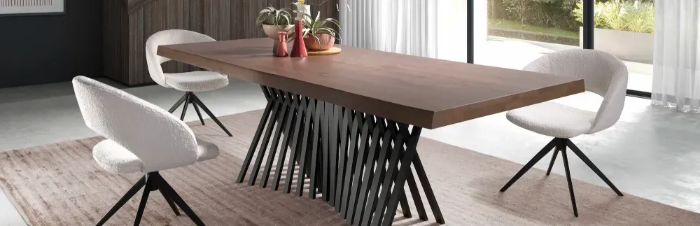 Mesas de madera modernas: Comedor, cocina y exterior